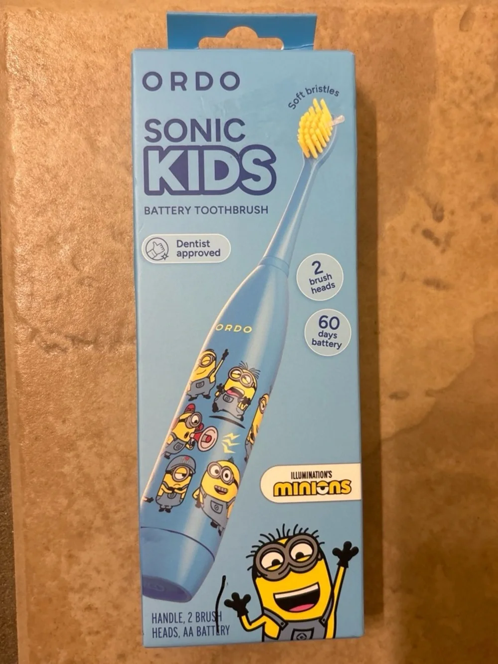 Sonic Kids Battery Toothbrush - Blue (Minions)